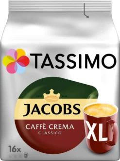 Bosch TASSIMO Vivy 2 Kapselmaschine Schwarz +20 EUR Gutschein** + 1 Caffè Crema Classico XL -Kaffeegetränkeladen 6abe8d0e1c58a3136966188fd0d518f8