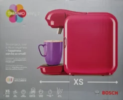 Bosch Tassimo Vivy2 Kapselmaschine TAS1401, Kompaktes Design, Vollautomatisch, Geeignet Für Alle Tassen - Pink -Kaffeegetränkeladen 710c937ae7ccbb08afbb913c91ca195a