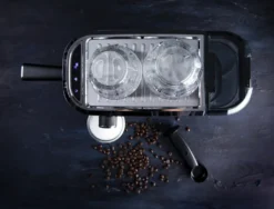 GASTRONOMA 18110001 Espressomaschine Baristo. Siebträgermaschine Mit 15 Bar Druck Und Milchaufschäumer -Kaffeegetränkeladen 7116329ae8749c1ef9464b6db36e450d