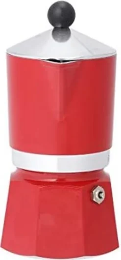 Bialetti Rainbow, Italienische Espresso-Kaffeemaschine, Aluminium, 3 Tassen, Rot -Kaffeegetränkeladen 72bfaf7d7166ade87bdad17a7d2351a2