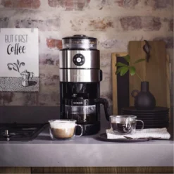 Severin KA 4811 Filterkaffeemaschine Mit Mahlwerk Für 6 Tassen Edelstahl Schwarz -Kaffeegetränkeladen 73eabf768b3d03883e00d4c9cf7a4429
