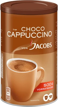 JACOBS Typ Choco Cappuccino 6 X 500 G Cappuccinopulver Löslich 6 Dosen -Kaffeegetränkeladen 767655cdc72730d5573dca77c48c5a19