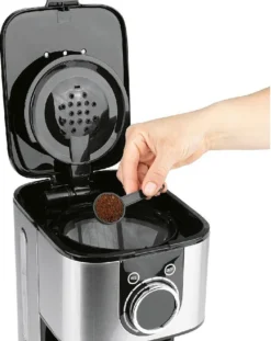 BEEM FRESH-AROMA-SWITCH Filterkaffeemaschine - Thermo Edelstahl 1 L Thermoskanne Bedienrad 24h-Timer 800 W Für 4-8 Tassen Kaffeemaschine Timer -Kaffeegetränkeladen 76f10d947dafde3f0f3ff4a495485080