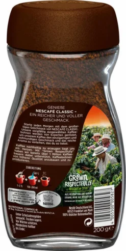 Nescafé® Nescafé Classic | Löslicher Kaffee | 200-g-Glas -Kaffeegetränkeladen 788e5dd755b49b0ba490c903350104f0