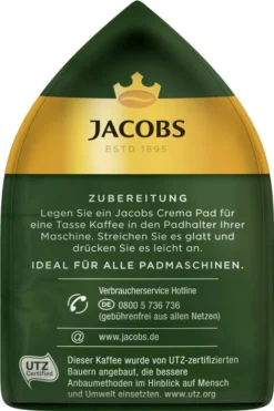JACOBS Pads Crema Classic 270 Getränke - 15x18 Kaffeepads Senseo Kompatibel -Kaffeegetränkeladen 7f1a493f2b323a62bc81f2e3295f8416