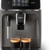 Philips Kaffeevollautomat 2200 Series, 2 Kaffeespezialitäten, Milchaufschäumer, Intuitives Touchdisplay, Grau (EP2224/10)
