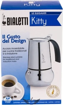 Bialetti Espressokocher Kitty 10 Tassen Inkl. 100g Perfetto Moka Classico -Kaffeegetränkeladen 7f80b70c3c62caa142988be573939971