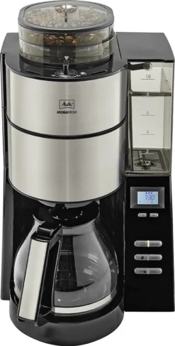 MELITTA 1021-02 Aroma Fresh Kaffeeautomat Mit Timer Und Mahlwerk Schwarz, Farbe:Schwarz -Kaffeegetränkeladen 822bf3a19e427fe9713023e1c0d1c326