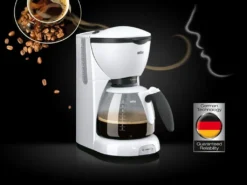BRAUN Kaffeemaschine KF 520/1 Weiß -Kaffeegetränkeladen 82b3984f1b5229937b19a10c0357d4a6