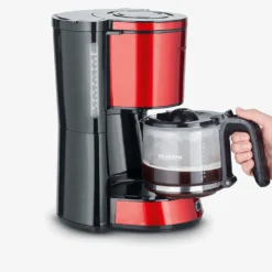 SEVERIN Kaffeemaschine KA 4817 TYPE 1.000 W Rot / Schwarz -Kaffeegetränkeladen 835243c51e0fce43c7883b8326d102dd