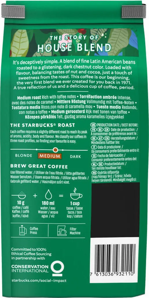 Starbucks House Blend Medium Roast Gemahlener Filterkaffee 200g 8 Starbucks House Blend Medium Roast Gemahlener Filterkaffee 200g – Bild 8