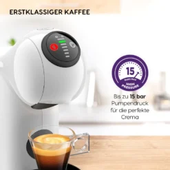 Krups KP 240 Genio S Dolce Gusto Weiß -Kaffeegetränkeladen 86a71794aa8e07637e221161fc3041af