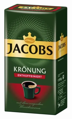 Jacobs Filterkaffee Krönung Entkoffeiniert | Gemahlen | 500g -Kaffeegetränkeladen 87d4e800c92285d80b0040c48fec73d0