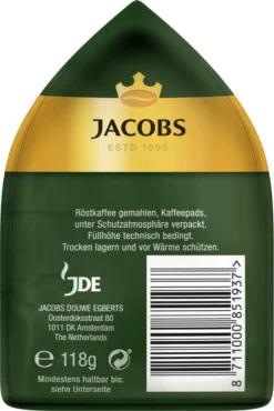 JACOBS Pads Crema Kräftig 5 X 18 Getränke - 90 Kaffeepads Senseo Kompatibel -Kaffeegetränkeladen 883551717d75ece917fbc3715750c360