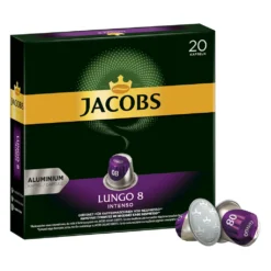 Jacobs Lungo 8 Intenso, Kaffeekapseln, Nespresso Kompatibel, Kaffee, 200 Kapseln, á 5.2 G