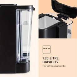 Klarstein Passionata 20 - Espressomaschine, Espresso-Automat, Kaffee-Maschine, 1350 Watt, 1,25 Liter, Automatischer Druckablass, Inkl. Milchschaum Düse Für Zubereitung Von Cappuccino, Schwarz -Kaffeegetränkeladen 8a34309df2bd73ef54696387e09d0f7b