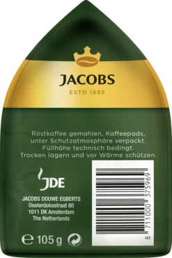 Jacobs Crema Pads | 16 Senseo Kompatible Kaffeepads -Kaffeegetränkeladen 8adf09cc7b3d726cc0aa1eac3666bcf5