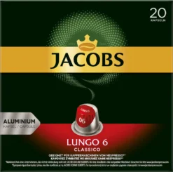 JACOBS Kapseln Lungo 6 Classico & Decaffeinato 6 Je 100 Nespresso®* Kompatibel -Kaffeegetränkeladen 8d1d1419b56d4e27627f48482b5daebe