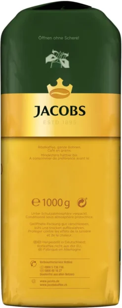 JACOBS Kaffeebohnen Expertenröstung Crema Italiano 4x1kg Ganze Kaffee Bohnen -Kaffeegetränkeladen 8dd707b13ada6380cc4f54df3b7d66e2