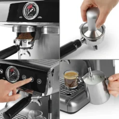 BEEM ESPRESSO-GRIND-PROFESSION Espresso-Siebträgermaschine Mit Mahlwerk + 1x ESPRESSO PERFETTO Ganze Bohne + 1x CAFÉ CREMA Ganze Bohne Espressomaschine Siebträger Maschine Barista Edelstahl Mit Mahlwerk Inkl Kaffee -Kaffeegetränkeladen 8ddbacb21990ba082fe439b5869eb264