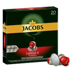JACOBS Kapseln Lungo 6 Classico & Decaffeinato 6 Je 100 Nespresso®* Kompatibel