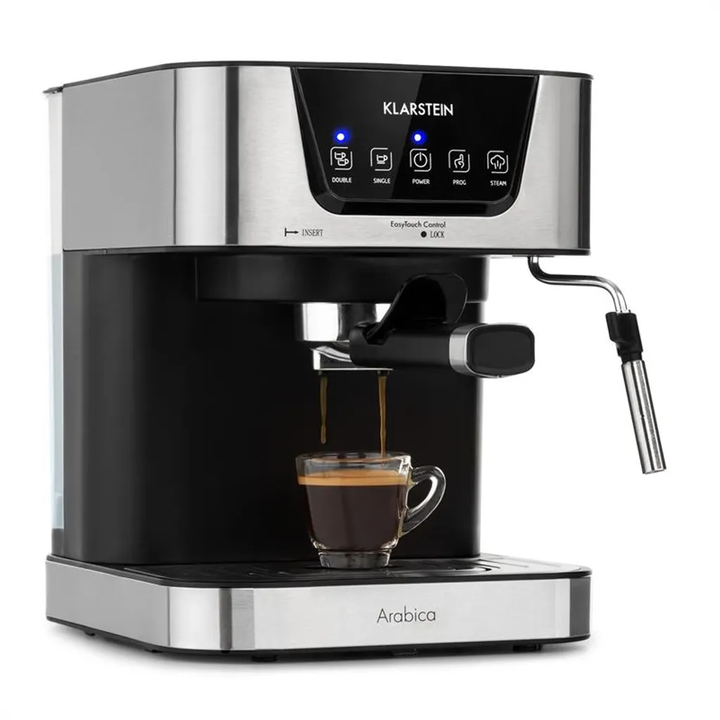 Arabica Espressomaschine 1050W 15 Bar 1,5l Touch-Bedienfeld Edelstahl 1 Arabica Espressomaschine 1050W 15 Bar 1,5l Touch-Bedienfeld Edelstahl
