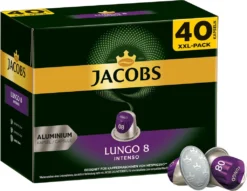 Jacobs Lungo 8 Intenso XXL-Pack | 40 Nespresso® Komp. Kapseln -Kaffeegetränkeladen 9bad4d6fe4e7a4d3b324a005b046bb73 1