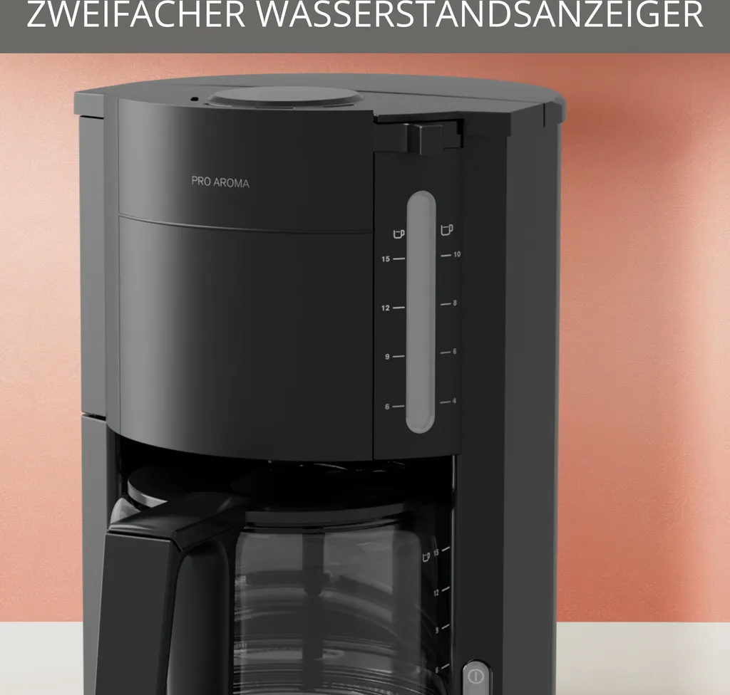 Krups F30908 ProAroma Kaffeemaschine Schwarz 6 Krups F30908 ProAroma Kaffeemaschine Schwarz – Bild 6