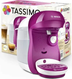 Bosch TASSIMO HAPPY Wild Purple +20 € Gutschein 1400 Watt 0,7 Liter Wassertank -Kaffeegetränkeladen a374b651e40e540adf9056af6e451fef