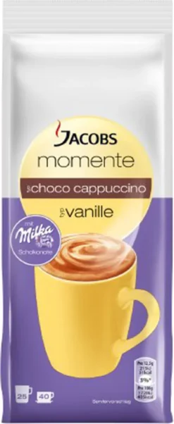 Jacobs Choco Cappuccino Typ Vanille 500g -Kaffeegetränkeladen a52094103aba510f15f6221e49d9d914