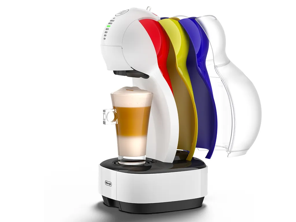 De'Longhi DeLonghi Kapselmaschine Dolce Gusto Colors, Weiß Mit Aufsätzen In Rot, Blau, Gelb 1 De'Longhi DeLonghi Kapselmaschine Dolce Gusto Colors, Weiß Mit Aufsätzen In Rot, Blau, Gelb