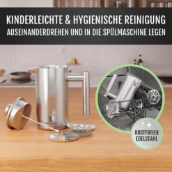 Bjørn Liebdhal French Press Edelstahl Kaffeemaschine Auch Für Camping : 0.6 Liter -Kaffeegetränkeladen a67145fe7c7d8c653241700bf3e03be7