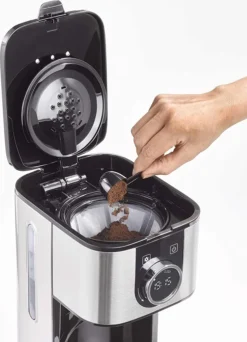 CASO Selection C12 - Design-Kaffeemaschine Für Bis Zu 12 Tassen Kaffee, 1,5 L Wassertank, Edelstahlgehäuse, Warmhaltefunktion, Timer, Inkl. Permanentfilter -Kaffeegetränkeladen a93ce6f1ef8f4abdc77eb3f1475a785e