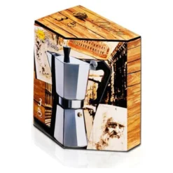 Vivanco Espressokocher Pepita Italienische Art- 3 Tassen -Kaffeegetränkeladen a988bd2b2e0780dd9c73a2917d6b9bc6