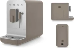 Smeg BCC02TPMEU Kompakte Kaffeevollautomat Mit Dampffunktion Taupe -Kaffeegetränkeladen ae5e1445a272c3604929af1bf24eaa88
