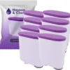 Haysen & Clarvis 8er Pack AquaClear Wasserfilter Für Saeco Und Philips Kaffeevollautomat AquaClean CA6903/10 CA6903/22 CA6903 Kalkfilter, WES040
