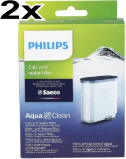 SET 2STK Wasserfilter AquaClean Click&Go-System PHILIPS Saeco 421946039401 CA6903/10 Calc And Water Filter Für Kaffeemaschine Kaffeevollautomat