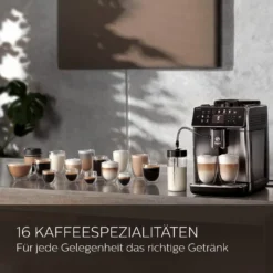 Philips Saeco SM6585/00 GranAroma Kaf­fee­voll­au­to­mat Mit Farbigem Display Edelstahl -Kaffeegetränkeladen b1b37837ea51efeb373083e234f88f65