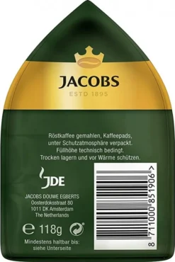 Jacobs Crema Pads | 18 Senseo Kompatible Kaffeepads 118 G -Kaffeegetränkeladen b60fa16285ad7995d36164247f2c8c63