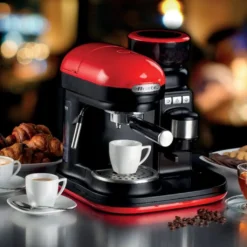Ariete Siebträger-Espressomaschine Moderna Mit Kaffeemühle Und Aufschäumdüse, Rot/schwarz -Kaffeegetränkeladen b7e000d89ab7c7767163b9b6635b1b2d