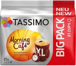 TASSIMO Morning Café XL Big Packs Mix-Paket 3 Sorten 6 Packungen 126 Getränke -Kaffeegetränkeladen b8d2b49634d854aef38cc8e3a2ce6179 1