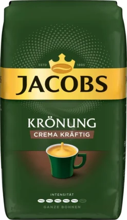 JACOBS Kaffeebohnen Krönung Crema Kräftig 2 X 1kg Ganze Kaffee Bohnen + 1 Aluminium Dose Im Barista-Design -Kaffeegetränkeladen b901892cf4b3de3619e6092671203bab