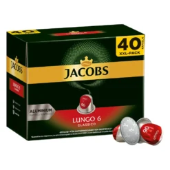 JACOBS Kapseln Lungo Classico 5 X 40 Nespresso®* Kompatible Kaffeekapseln -Kaffeegetränkeladen b9c12fc617108ced0e9f61cd4dbef06e