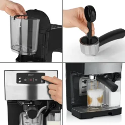 Espressomaschine Siebträger Maschine Barista Edelstahl Milchschaumdüse 20 Bar -Kaffeegetränkeladen bd089db8e2e968e11236be579f0b607f