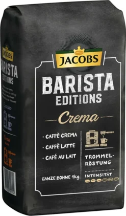 JACOBS Kaffeebohnen Barista Editions Crema 2x1 Kg Ganze Kaffee Bohnen Geröstet -Kaffeegetränkeladen be8709d3705ff7fc15a6becc060d50cb