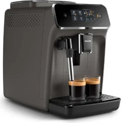 Philips Kaffeevollautomat 2200 Series, 2 Kaffeespezialitäten, Milchaufschäumer, Intuitives Touchdisplay, Grau (EP2224/10) -Kaffeegetränkeladen bffeec763ba3927be5b4e7b47e84dd9f