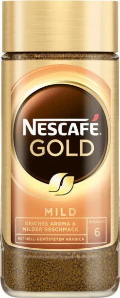 Nescafé® Nescafé Gold Mild | Löslicher Kaffee | 200g-Glas -Kaffeegetränkeladen c56341fd29981aa6a1389b5c2ac8889d