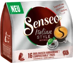 SENSEO Pads Italian Style Senseopads UTZ 80 Getränke Kaffeepads -Kaffeegetränkeladen c6b109c25f5dbd91d92bacf28c3d0aa3