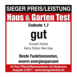 Russell Hobbs 21700-56 Retro Ribbon Red Kaffeemaschine 31 Russell Hobbs 21700-56 Retro Ribbon Red Kaffeemaschine -Kaffeegetränkeladen cba51e92ce50ccada551fb66c931933e