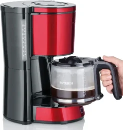 SEVERIN Kaffeemaschine KA 4817 TYPE 1.000 W Rot / Schwarz -Kaffeegetränkeladen ce2495f7f39c52e3f9f0876504db6a29